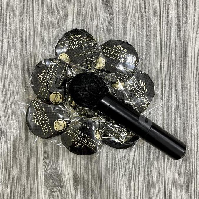 Msu- Sarung Mic 500Pcs Cover Mic Jollypoly/ Pelindung Microfon Karaoke