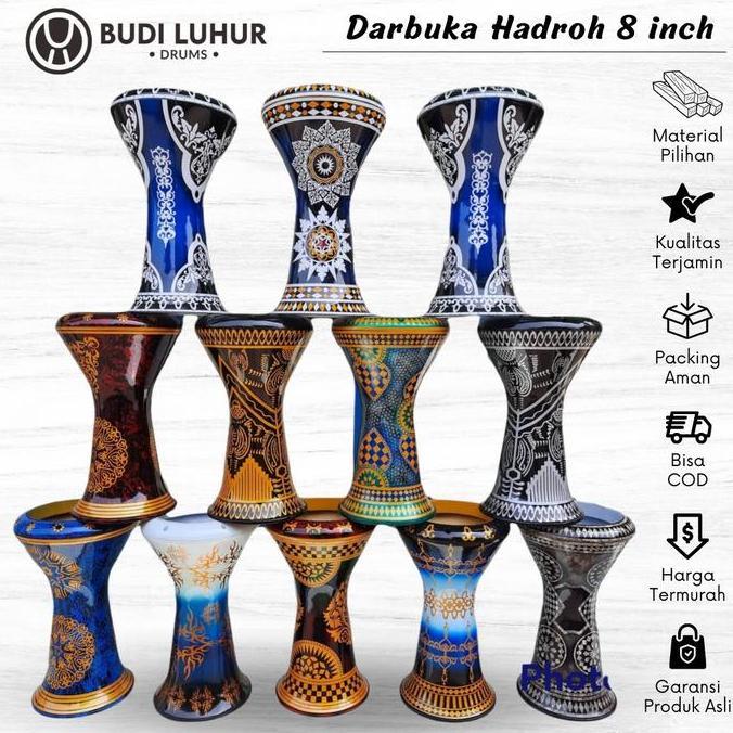 Darbuka 8 Inch Power Beat Calti Aluminium Cor Fullset Siap Pakai Allshop