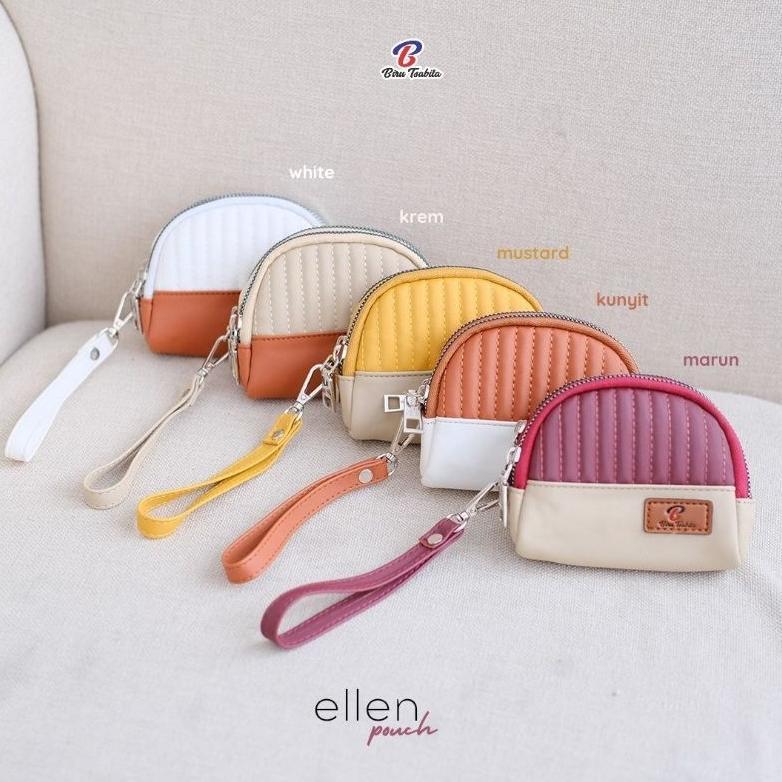 ready stock by shana _ pouch ellen by biru tsabita / dompet koin ellen biru tsabita / pouch ellen bi