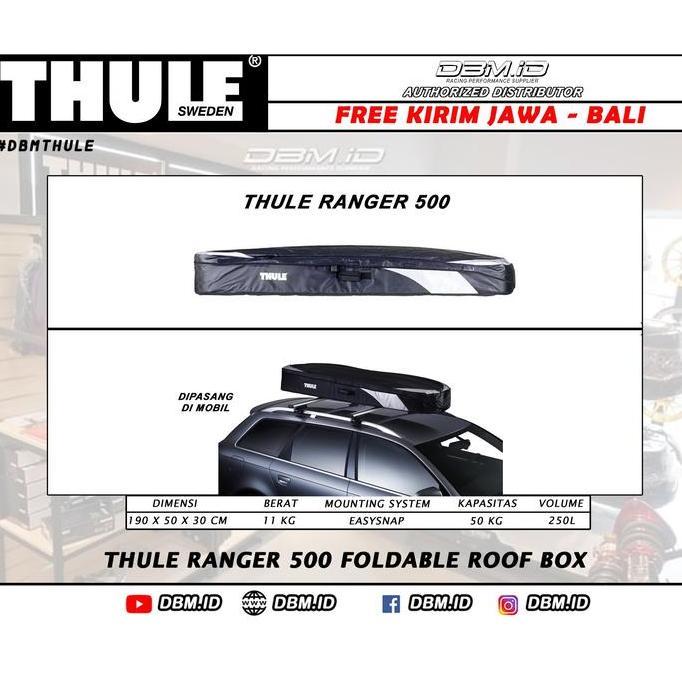 HARGA DISC - Thule Ranger 500 Foldable Roof Box Bagasi Atas Mobil