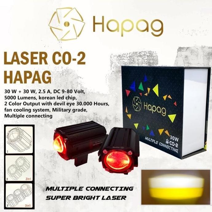 Lampu Tembak Laser CO-2 Multiple Connecting 30 Watt Merk Bullaes