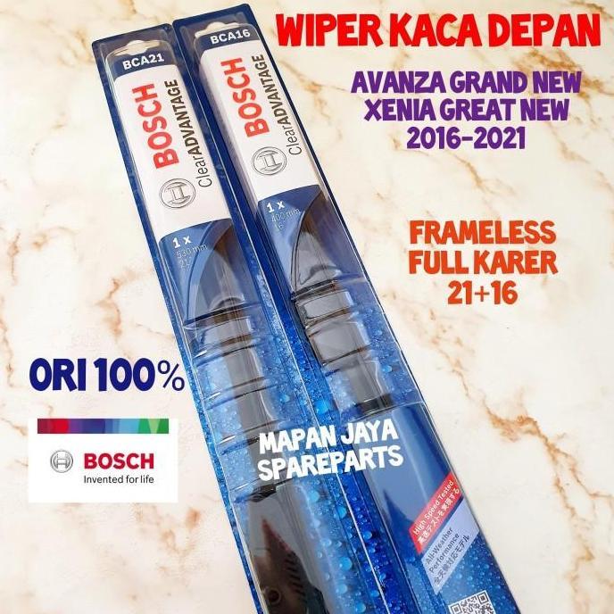 NEW WIPER KACA DEPAN COCOK UNTUK AVANZA XENIA GRAND NEW FRAMELESS PISANG BOSCH ASLI