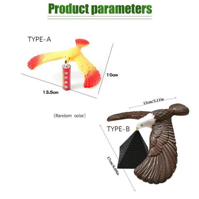 IDSTORE 13/19CM Mainan Burung Seimbang / Mainan Burung Keseimbangan / Keseimbangan Fisika / Hiasan R
