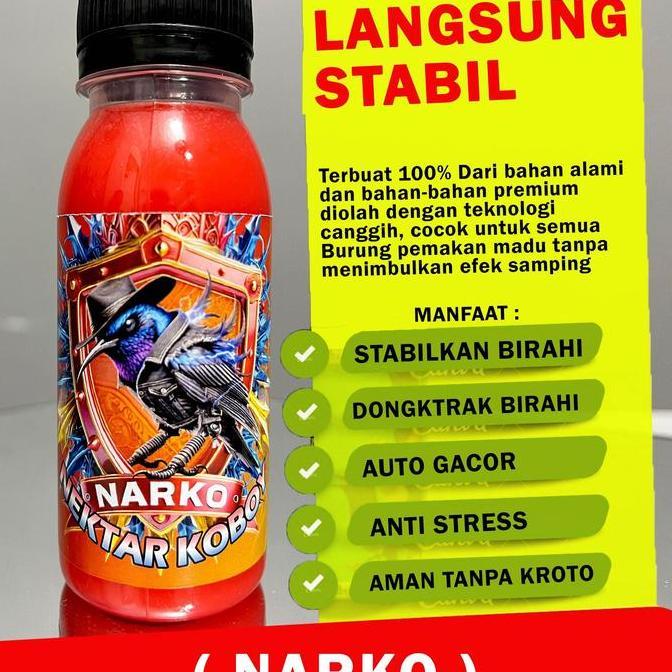 NARKO NEKTAR KOBOY AMAN TANPA KROTO UNTUK BURUNG KOLIBRI SOGON