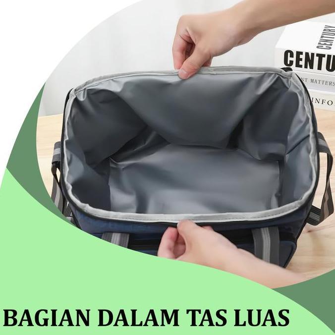 BOWATA Tas Bekal Makanan Travel Tas Lunch Bag Jumb Tas Piknik Cooler Bag Terlaris Serbaguna NC8 Pria