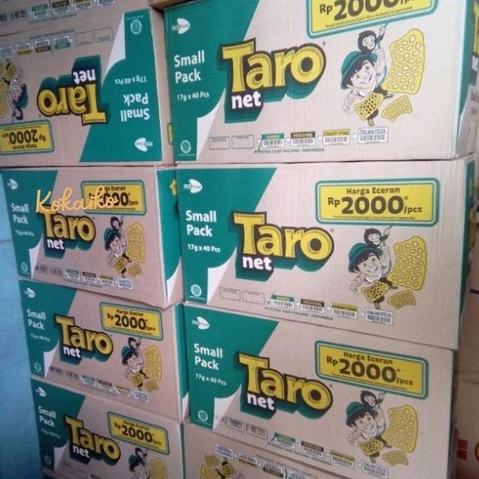 [] Taro Net 17 gram Dus isi 40 pcs - Ciki Taro - Dus Dusan - Cemilan Snack