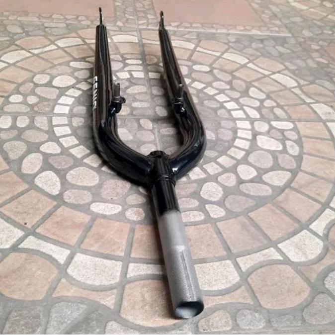 FORK - GARPU SEPEDA MTB 26" GENIO BESI HITAM 25.4