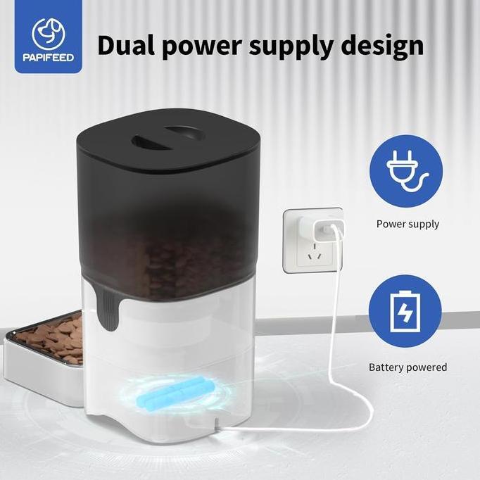 6L kamera Smart Pet Feeder Mesin Pemberi Makan Otomatis untuk Hewan Peliharaan Anjing dan Kucing Int