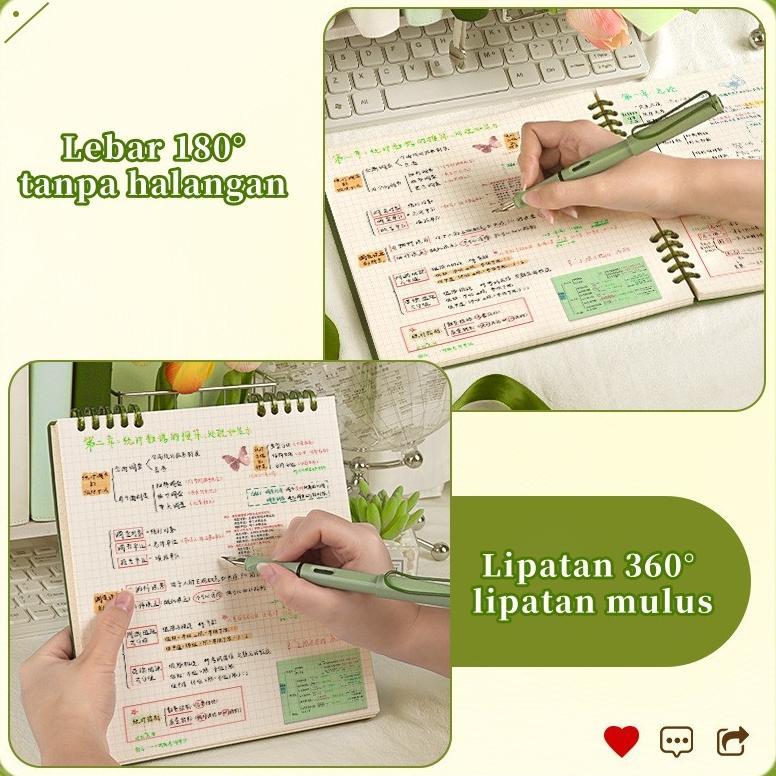 Murah  Binder 360 Derajat Notebook B5  Binder Notebook B5 Buku Tulis Sekolah Lucu Buku Notebook Aest