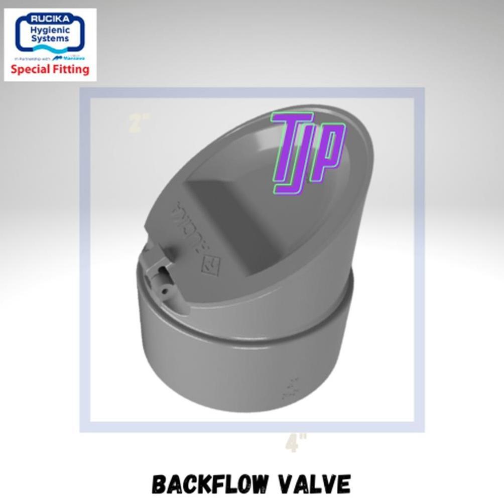 BACKFLOW VALVE PVC RUCIKA 4"