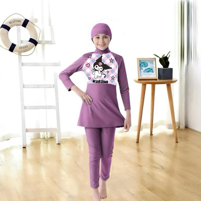 Discount Baju Renang Anak Muslim Hijab 1-12 Tahun Best Seller Readi Makassar Gowa Maros