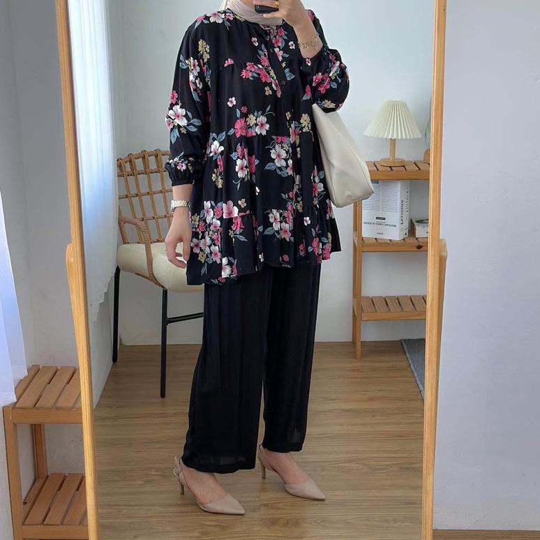TERMURAH Setelan wanita Jumbo // MEERA ONE SET VIRALL