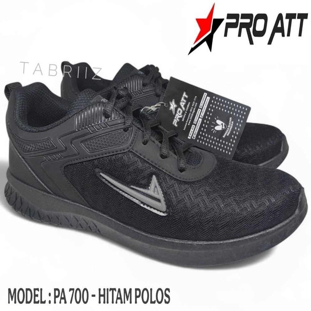 Premium Sepatu Pro Att Hitam Polos Sepatu Tali Sneaker Pro Att Sepatu Anak Sepatu Dewasa Pro Att Sep