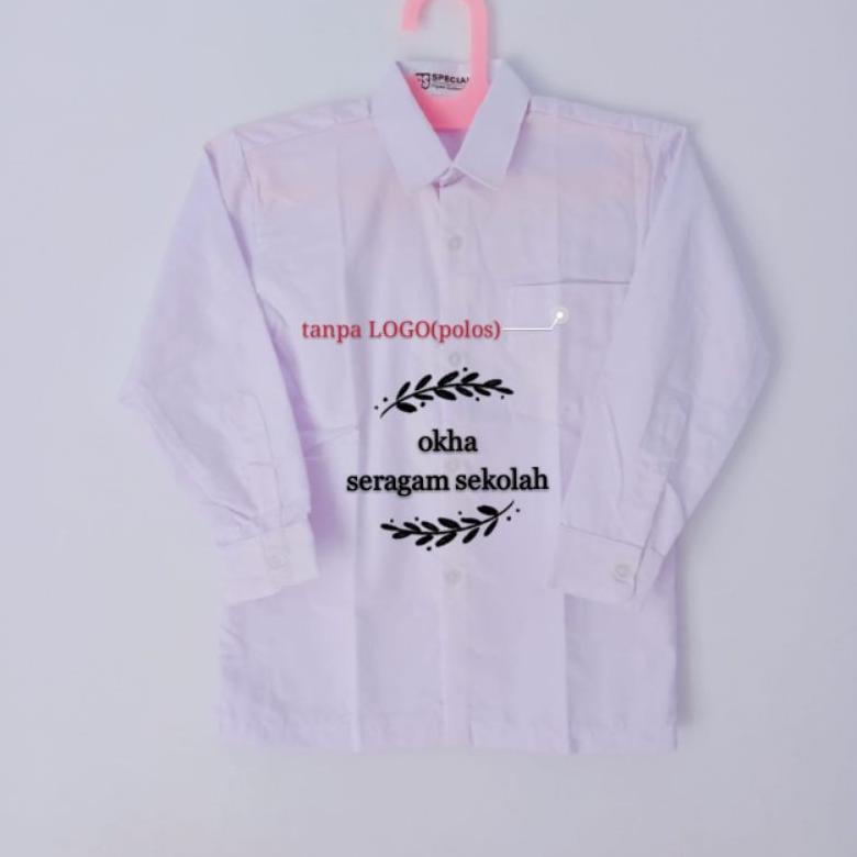 Terbaru Baju Putih Gs Bet & Polos Lengan Panjang Sd/Mi Seragam Sekolah