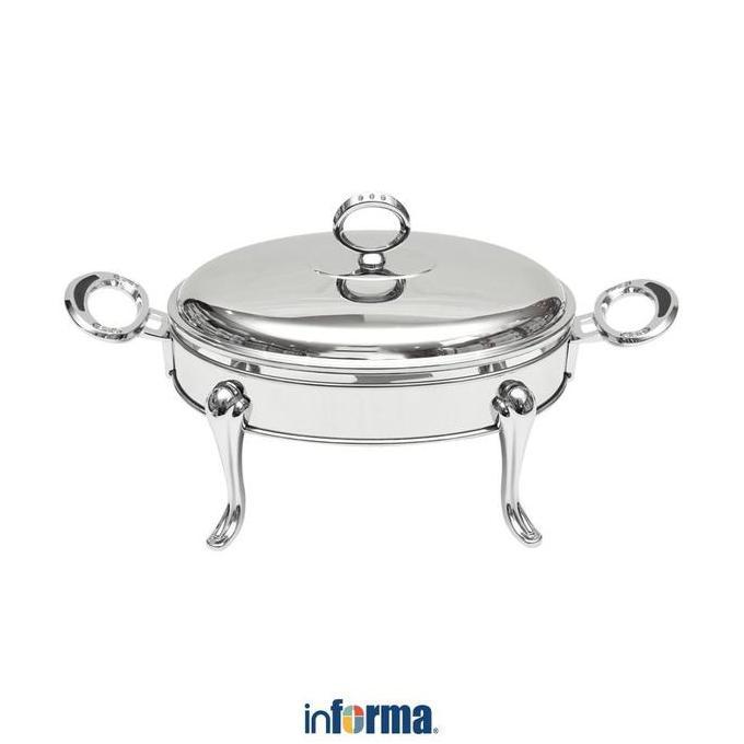 Informa Appetite 1.6 ltr Penghangat Makanan Ellipse Chinese Food Warmer Wadah Sajian Prasmanan Peman