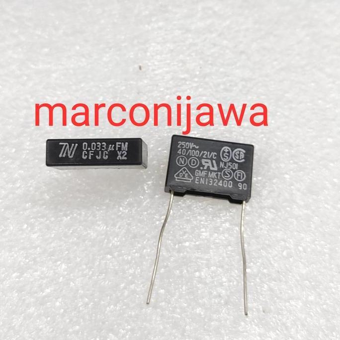 CAP 0,033UF 250VAC KOTAK HITAM BL27