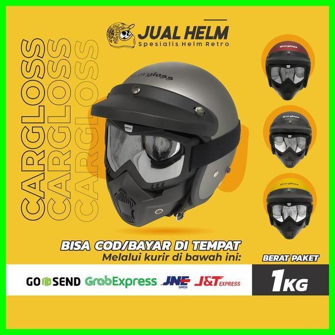 Helm Cargloss + Google Masker / Helm Google Mask terlaris