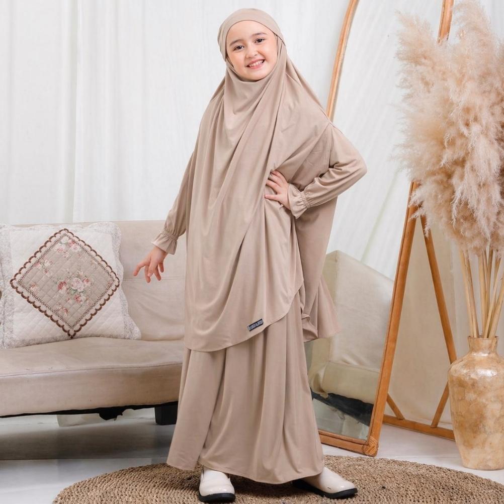 new gamis anak perempuan jersey muslim 3-13 tahun & dress jubah abaya pakaian ngaji manasik haji tk 