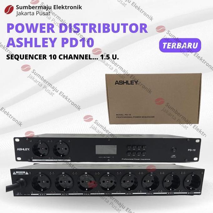 Power Distributor Ashley PD10 Pengaman Sound System dan Alat Listrik