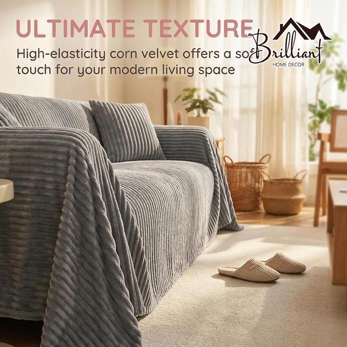 Selimut Sofa Rabbit Thermal Blanket Soft Blanket Selimut Bulu Dewasa Halus Motif Polos Embos Sarung 