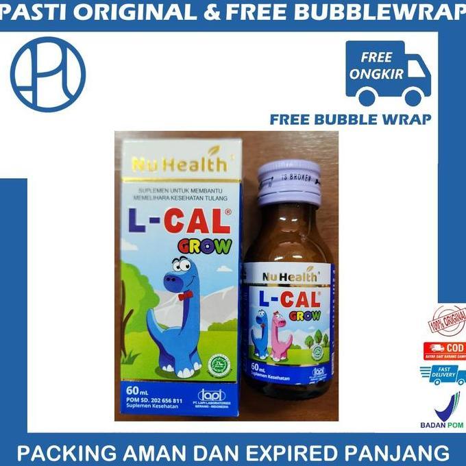Higher- Nu Health L-Cal Grow Sirup 60Ml L Cal Lcal Vitamin Kalsium Anak Vitamin Kalsium Anak Dengan 