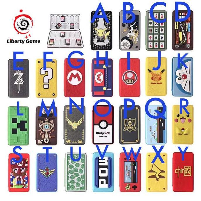 Stick- Shi Ban Card Case Catride Tempat Kaset For Nintendo Switch 1 / Switch 2 / Switch Lite Isi 24P