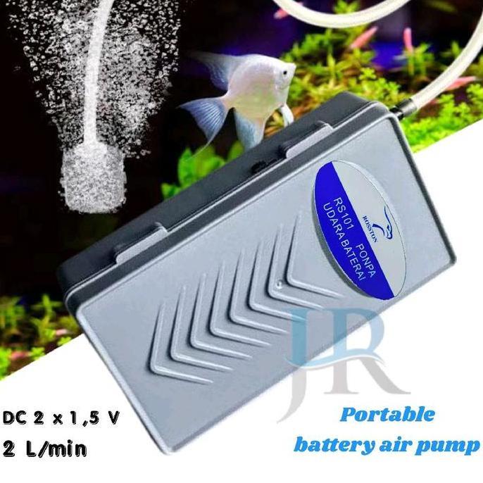 3sahajagroup   - rosston rs 101 pompa udara aerator baterai portable air pump gelembung ikan