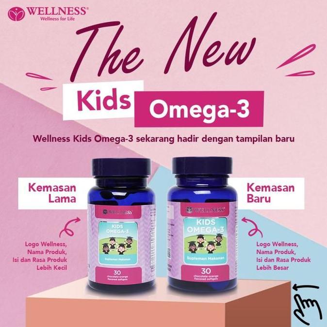 Higher- Wellness Kids Omega 3 30 Softgel Omega 3 Anak Minyak Ikan Anak Epa Dha