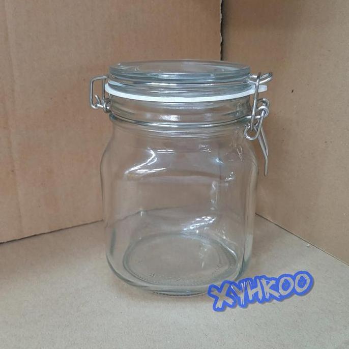 Jar Vacuum Toples Kaca Tutup Kedap Udara Hermetico 1L / 1000ml