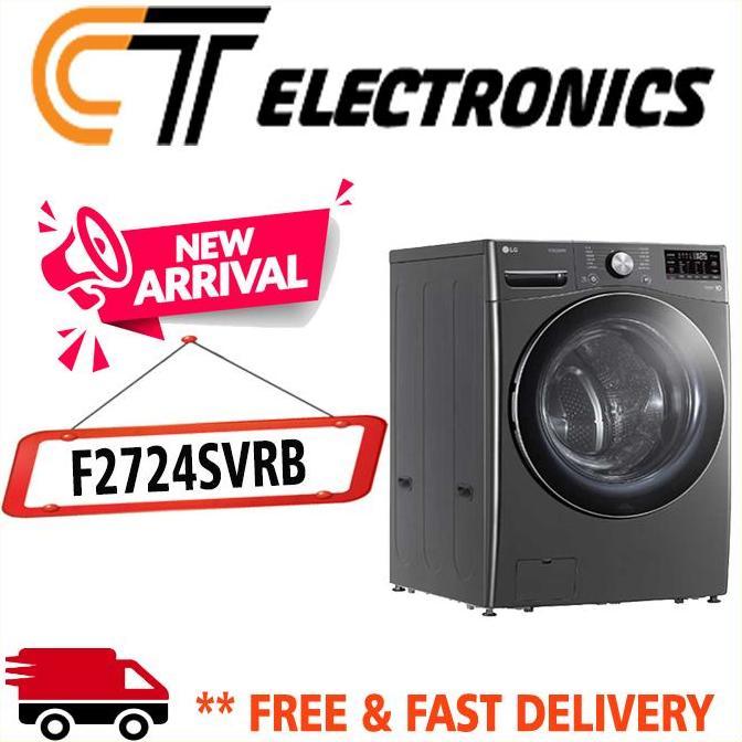 LG F2724SVRB MESIN CUCI LG 24 KG FRONT LOADING STEAM WIFI F2724