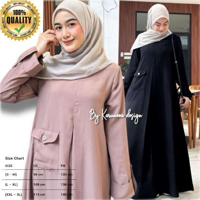 Agamisanah6 - Karuneea Jeena abaya | Abaya premium | gamis | abaya | gamis polos