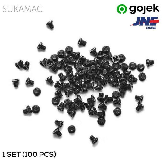 100 Pcs Keyboard Screw Baut MacBook Pro Retina Air A1278 A1466 A1502