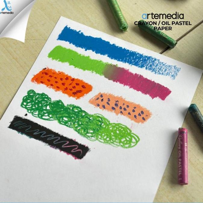 Artemedia Oil Pastel Paper A2/A3 300gsm 10 Sheets | Kertas Oil Pastel