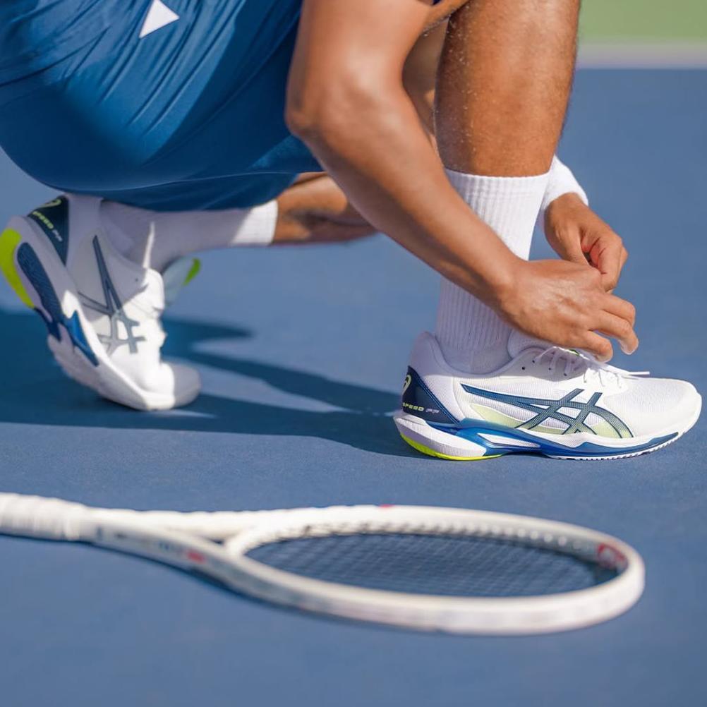 PROMO TERBARU Sepatu Tenis Lapangan Asic$ Resholusion Spees FF3 Karet