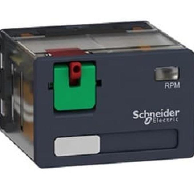 cverles Schneider Relay Plug In 4CO 15A Dengan LED 12VDC RPM42JD Socket 2CO 2 NC Change Over Contact