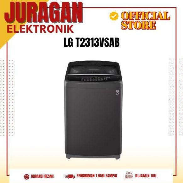 LG T2313VSAB Mesin Cuci Top Loading 13 Kg Turbo Drum Smart Diagnosis T2313 VSAB