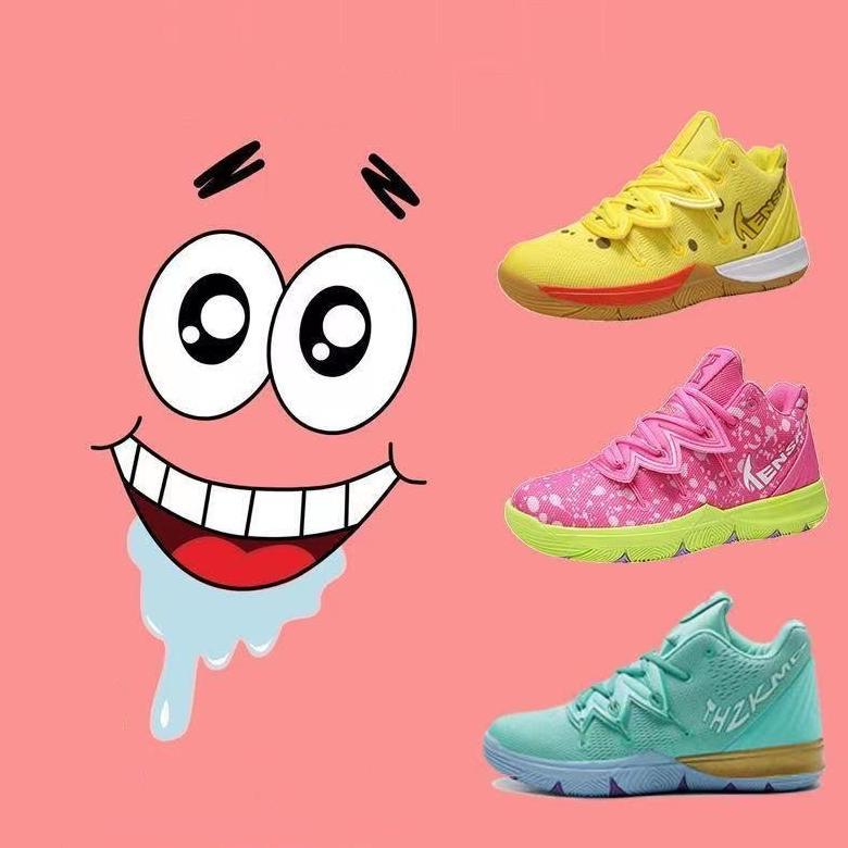 NEW PRODUCT SEPATU BASKET KYRIE 5 Spongebob  Patrick Star basketball shoes 4 colors NBA irving 5 bas