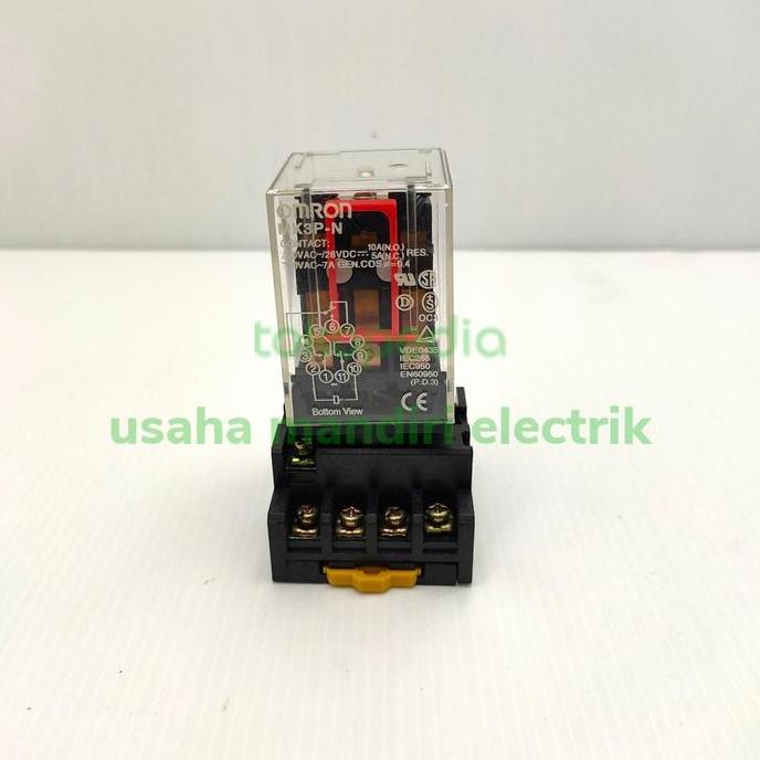 cvfolka RELAY MK3P-I OMRON RELAY + SOCKET MK3P 11 PIN 220VAC