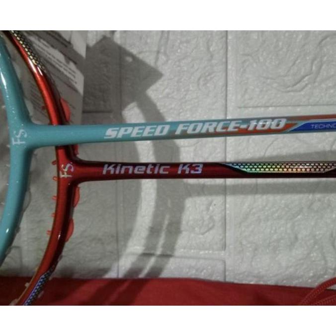 belviercinez Raket Badminton NEW FIESTA FS KINETIC K3/SPEED FORCE 100 taiwan 35LBS Diskon