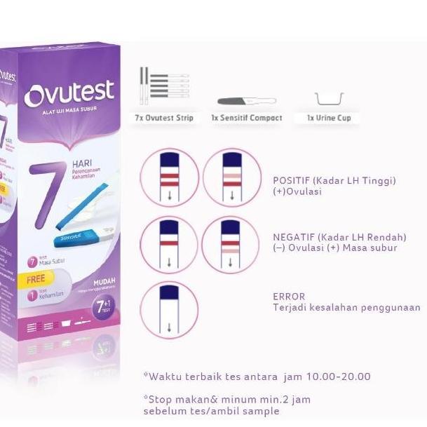 Intm- Ovutest 7 Days Plan Isi 1 Pcs / Ovulation Test Alat Tes Masa Subur
