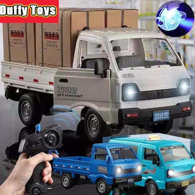 Duffy Toys Mobil Remote Control D12 Cargo Truck RC Car Pickup Box Truk Suzuki Carry Pick up