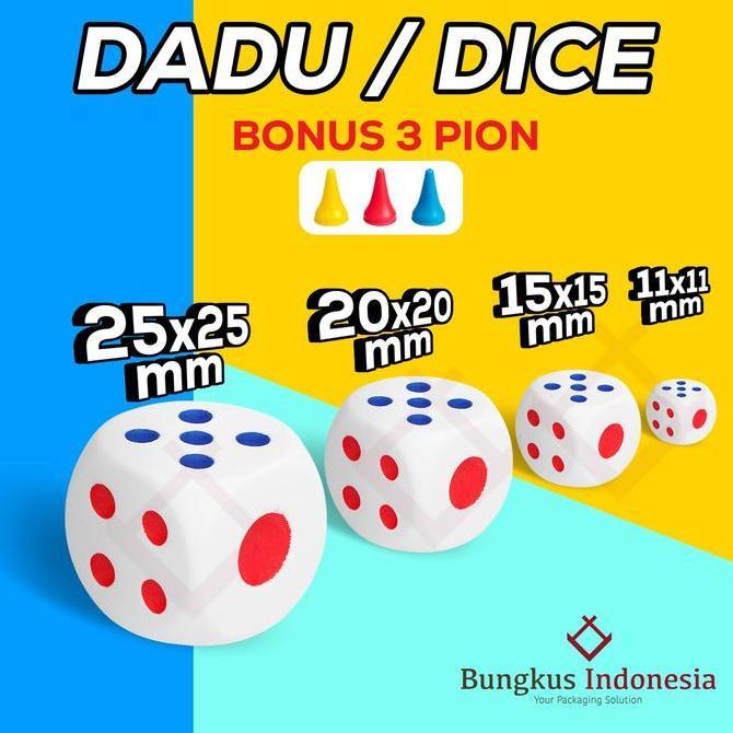 Promo Dadu / Dice Ukuran 20X20Mm Cod