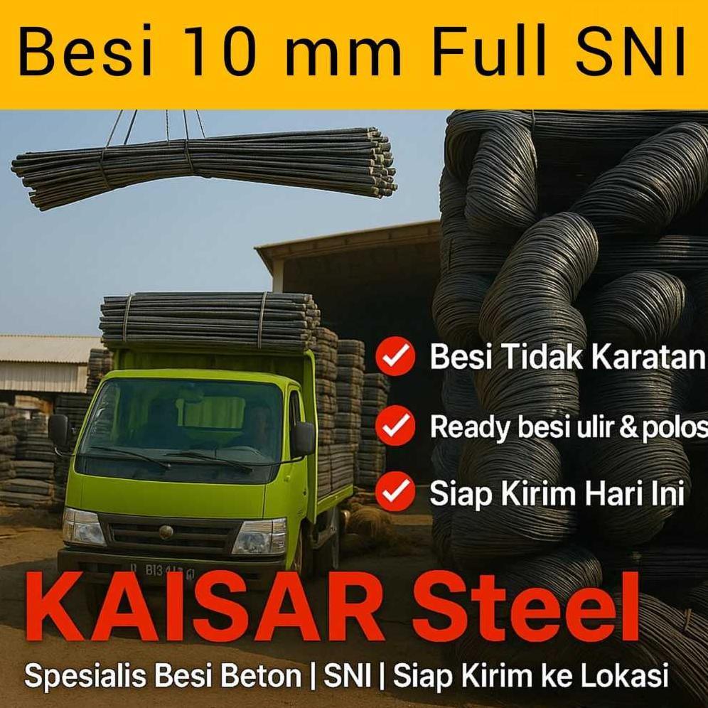 Besi Beton 10 mm FULL SNI ( Sertifikat )