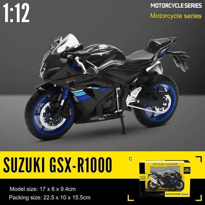 CCA Collection Motor Kawasaki Ninja H2R Honda CBR BMW Suzuki GSX Yamaha R1 Scala 1:12 Diecast Offici