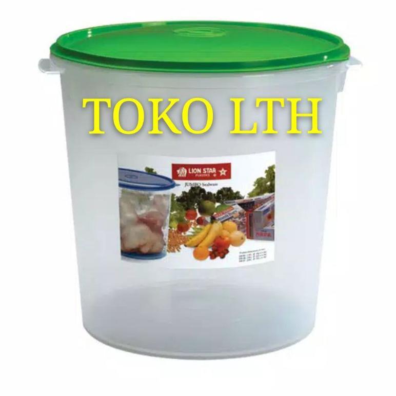 NEW WADAH SERBAGUNA BUNDAR 24 LITER JUMBO SEALWARE 24 L LION STAR SW-37 TOPLES BESAR KERUPUK KELER P