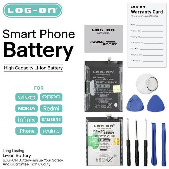 LOG ON NEO 9 | BATERAI FOR OPPO NEO 9 BATRE POWER BOOST DOUBLE IC BATTERY