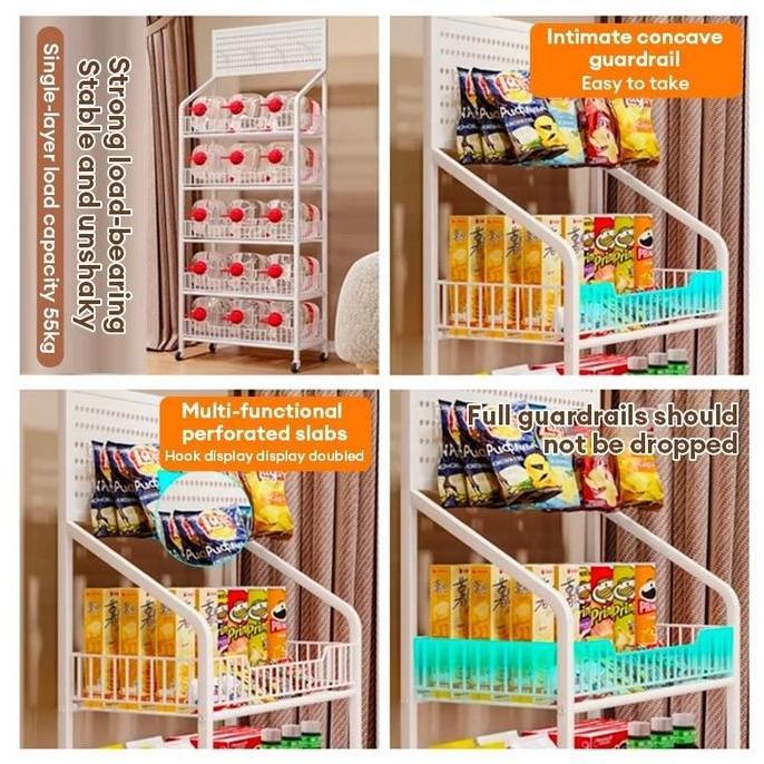 Rak Chiki Serbaguna 4 Dan 5 Susun, Rak Gawang Sembako, Rak Snack Jajan, Rak Toko Kelontong Warung, R