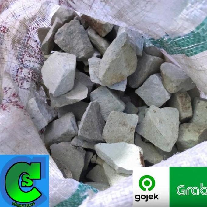 Batu zeolit karungan 10kg / zeolit media filter kolam