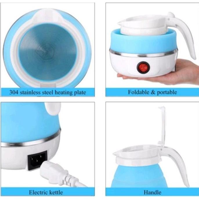 Termurah Teko Listrik Lipat Portable Ketel Listrik Kettle Electric Kapasitas 600Ml Portable Teko Lip