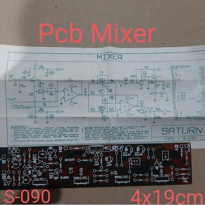 {{{{}}] PCB Mixer audio | pcb audio mixer merk saturn | S-090